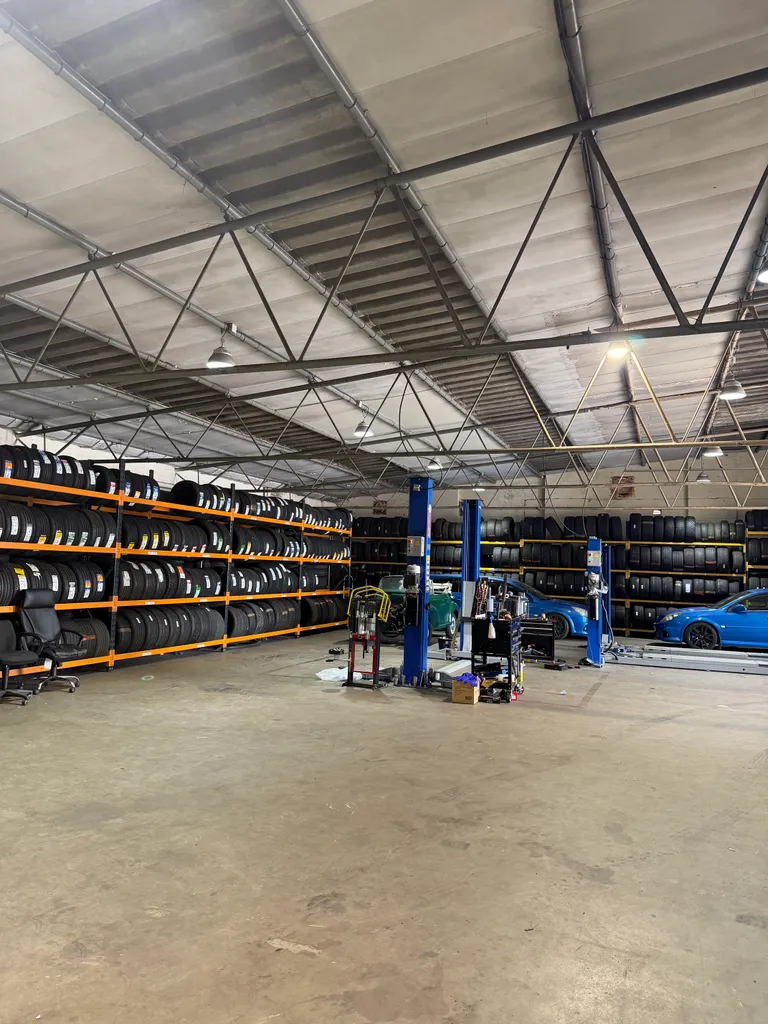 Empty garage interior